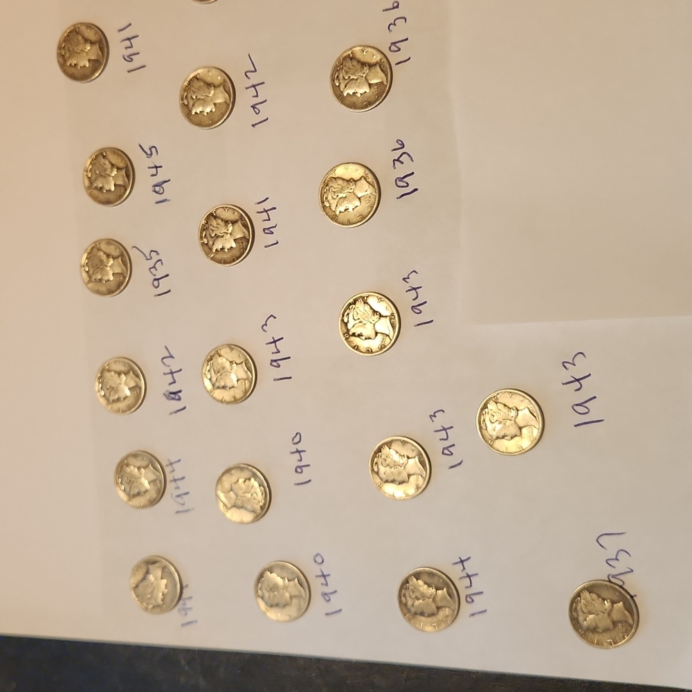 18 Liberty Silver Dimes